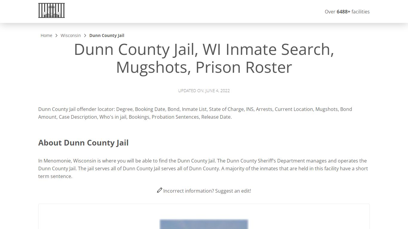 Dunn County Jail, WI Inmate Search, Mugshots, Prison Roster